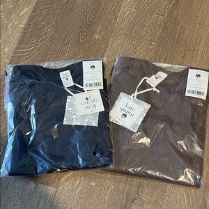 Kate Quinn long sleeved lap neck shirts